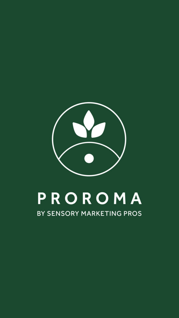 Rebranding artwork for the ProRoma product line by Sensory Marketing Pros. Designed by LMC Agency, a creative brand agency in Grand Rapids, Michigan.