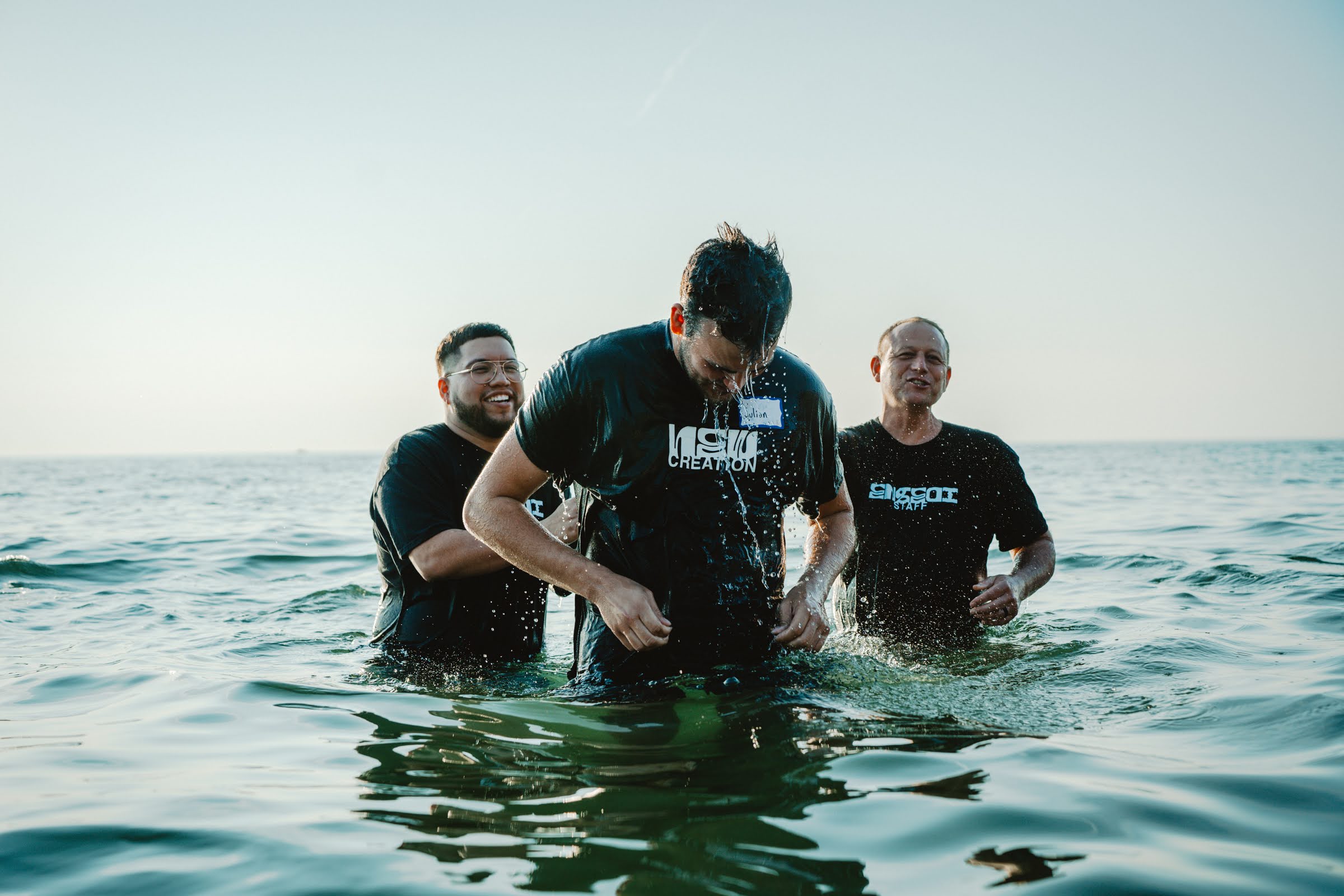 Water baptisms with Engedi Church in West Michigan.