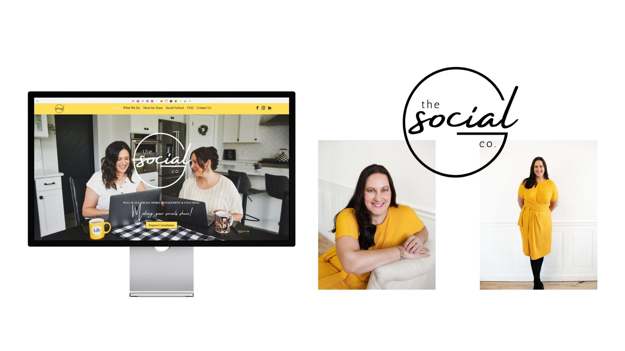 The Social G Co. before Lucera Studio transformed The Social G Co. with a full brand refresh, photo and video direction, and a high-performing website.