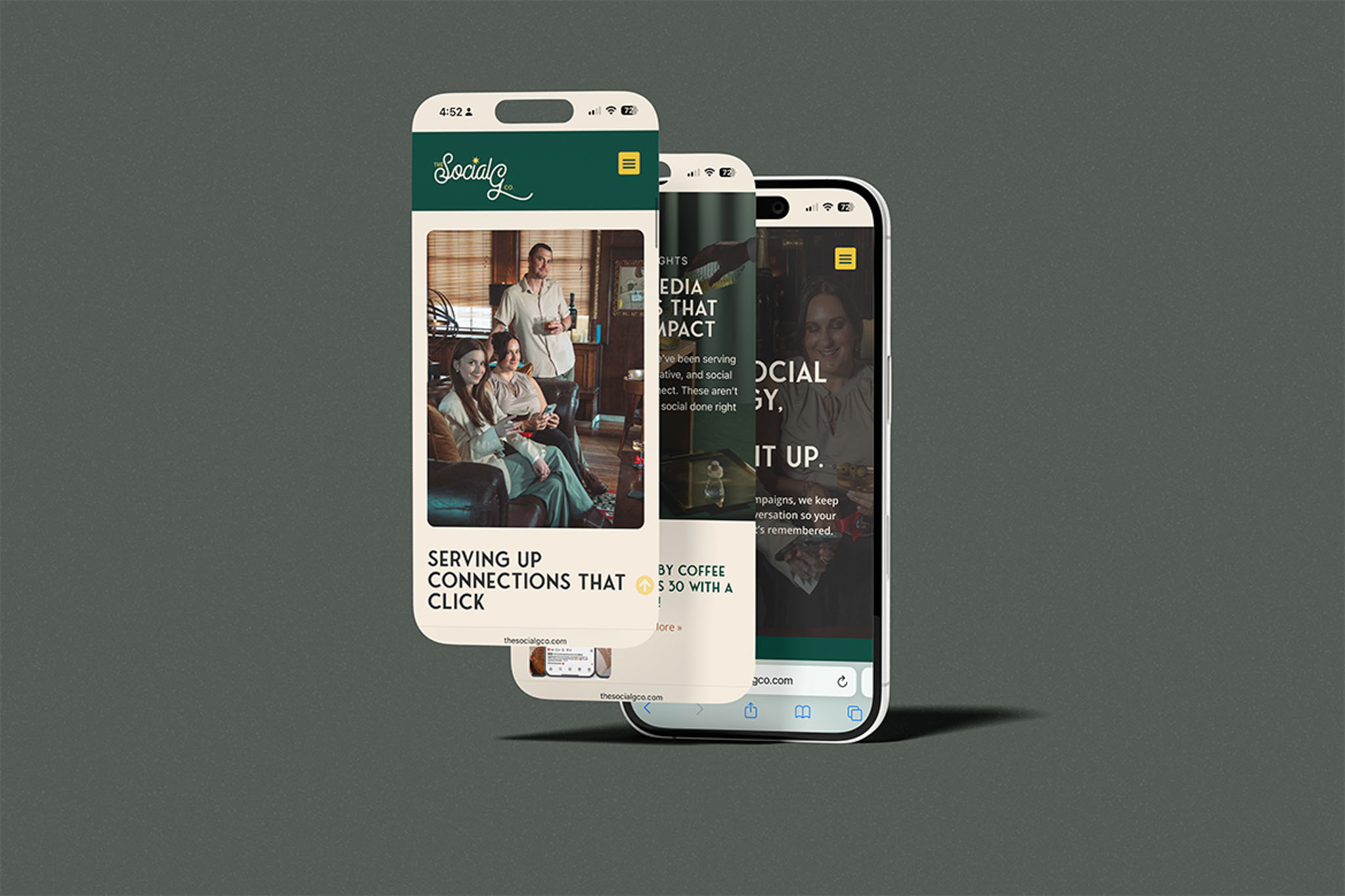 The Social G Co. After Lucera Studio transformed it with a full brand refresh, photo and video direction, and a high-performing website.