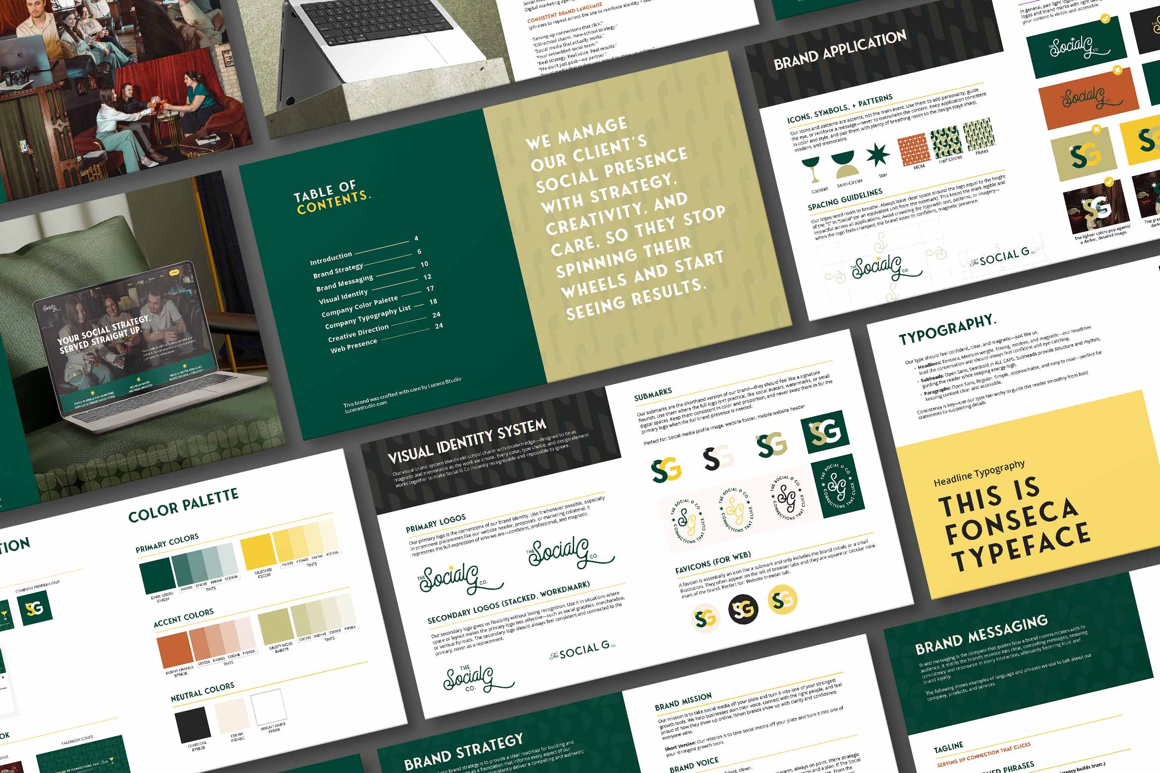 The Social G Co. After Lucera Studio transformed it with a full brand refresh, photo and video direction, and a high-performing website.