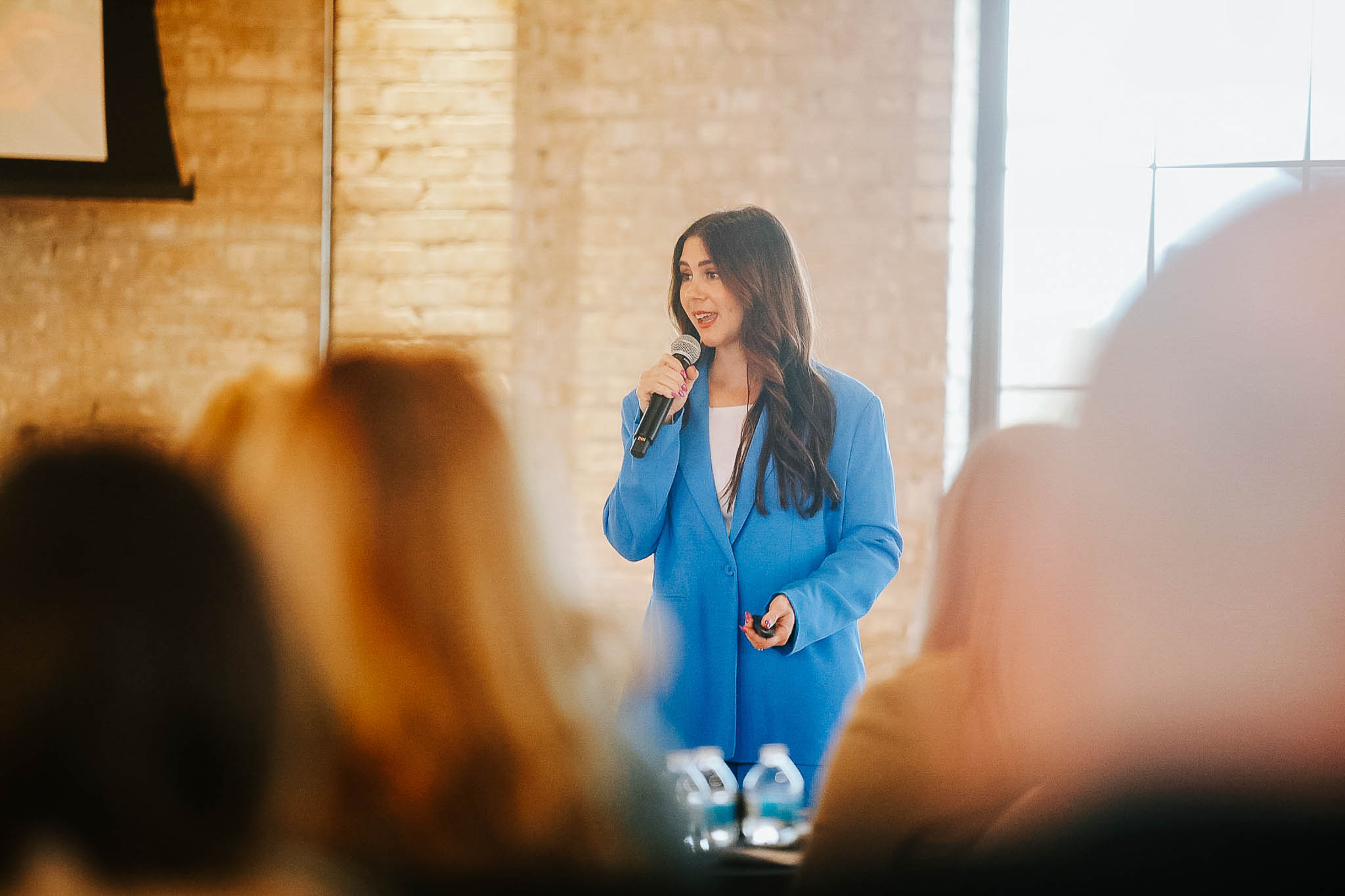 Liz McVoy, speaking and consulting on branding and marketing for small businesses at West Michigan Small Biz Week 2026